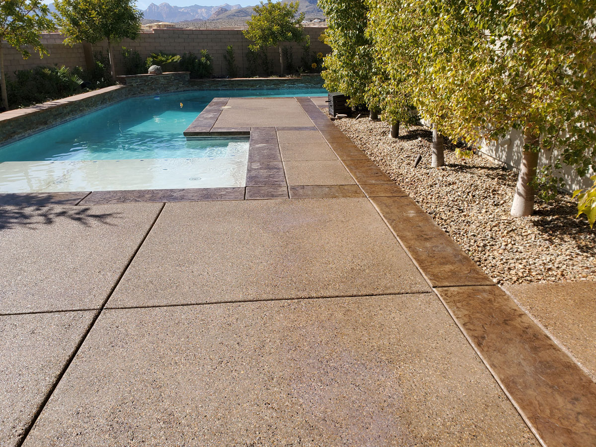Concrete Revived paver sealing project in Las Vegas
