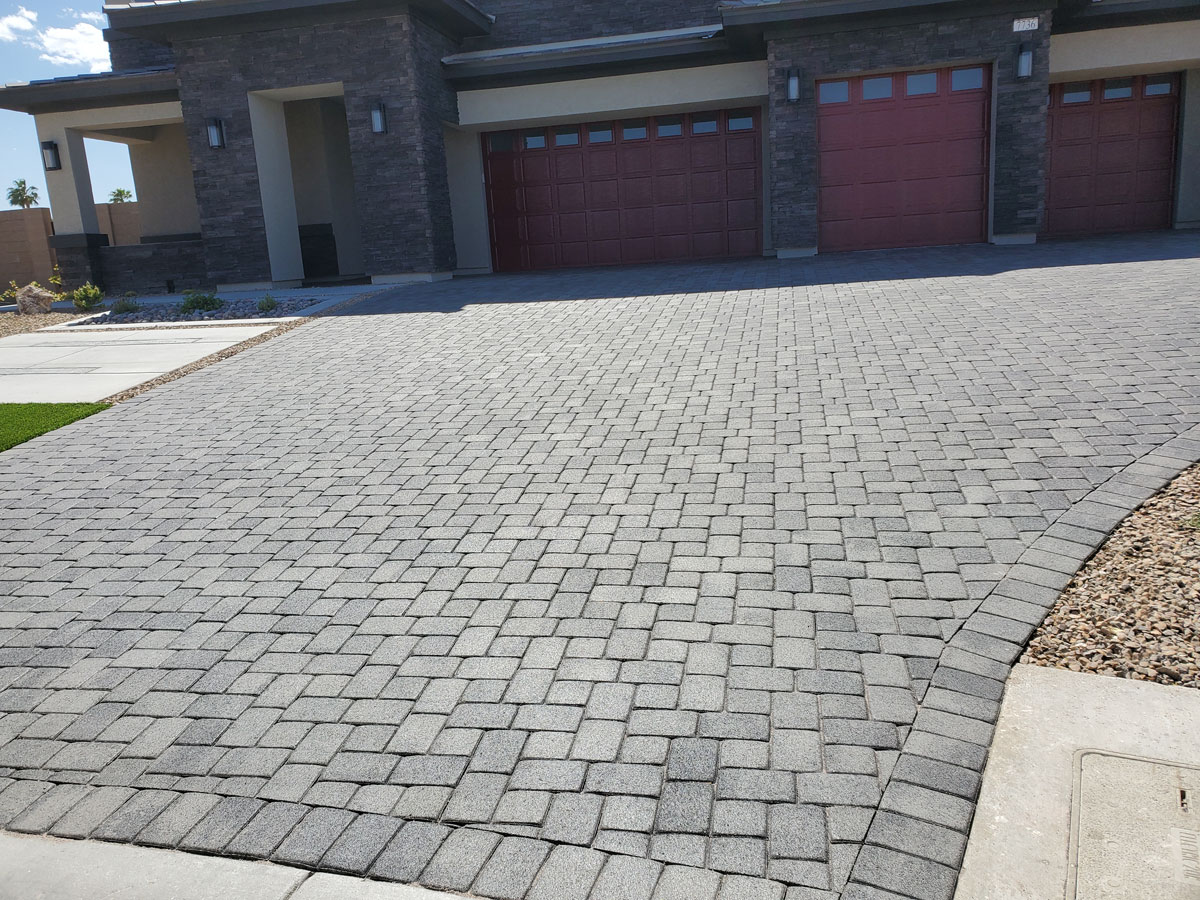 Gray Drive paver sealing project in Las Vegas