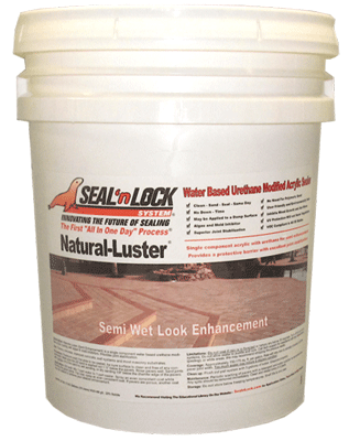 Natural Luster paver sealer